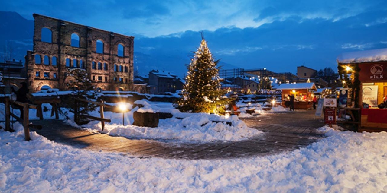 Aosta… Le Marché Vert Noël