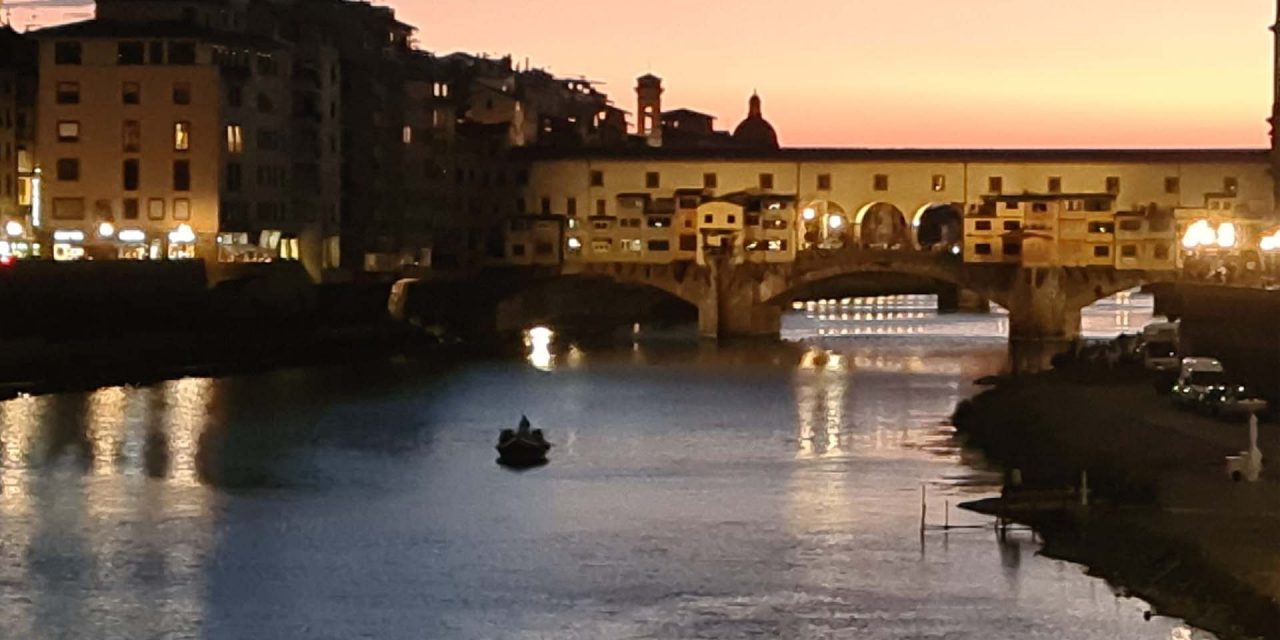 Tramonto sul barchino dei Renaioli